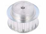 Belt pulley | T10 | W: 25mm | whell width: 40mm | &Oslash;: 61.8mm | aluminium