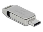 DeLOCK USB 5 Gbps USB-C + Type-A Memory Stick 64 GB - Metal Housing