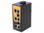 Industrial module: switch Ethernet | unmanaged | 9.6&divide;60VDC | RJ45