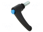 Lever | adjustable | Thread len: 30mm | Lever length: 78mm | steel