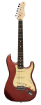 Stagg SES-30 CAR - gitara elektryczna SSS, paulownia, 21 prog&oacute;w, czerwona