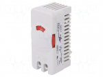 Sensor: thermostat | Contacts: NC | 10A | 250VAC | IP20 | Mounting: DIN