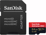 Sandisk Extreme PRO 64 GB microSDXC (UHS-I U3, Class 10, V30, A2)