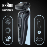Braun Series 6 kilepea raseerija trimmer Black