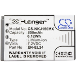 850 mAh for NiKon EN-EL24,VFB11901