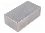 Enclosure: multipurpose | X: 66mm | Y: 121mm | Z: 39mm | 1590 | aluminium