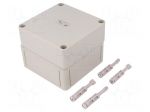 Enclosure: multipurpose | X: 110mm | Y: 110mm | Z: 90mm | TK PS | grey