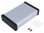 Enclosure: with panel | 1455 | X: 78mm | Y: 120mm | Z: 27mm | aluminium