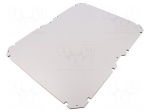 Mounting plate | insulating | W: 350mm | L: 450mm | Series: GEOS | grey