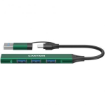 Converter Canyon DS-02 4in1 USB-A/C Green