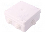 Enclosure: junction box | X: 133mm | Y: 133mm | Z: 64mm | wall mount