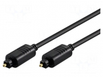Cable | Toslink plug,both sides | 10m | &Oslash;cable: 5mm