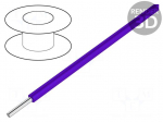 Wire | HookUp Wire Teflon | solid | Cu | 28AWG | violet | PTFE | 250V