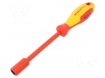 Screwdriver | insulated | hex socket | HEX 10mm | Blade length: 125mm