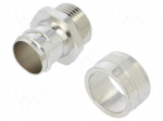 Straight terminal connector | Thread: metric,outside | brass | IP54