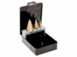 Drill set | Application: for thin tinware | Pcs: 3 | Mat: HSS