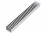 Heatsink: extruded | grilled | aluminium | L: 150mm | W: 21mm | H: 14mm