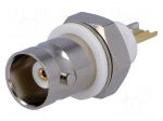 Socket | BNC | female | insulated | straight | 50&Omega; | soldering | ABS
