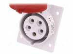 Connector: AC supply 3-phase | socket | female | 16A | 400VAC | IP44