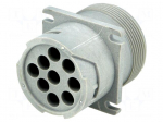 Connector: wire-wire | AHD | socket | male | PIN: 9 | Locking: bayonet