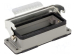 Enclosure: for HDC connectors | size 16B | with latch | straight