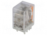Relay: electromagnetic | DPDT | Ucoil: 24VDC | 10A/250VAC | 10A/24VDC