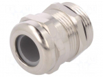 Cable gland | PG16 | IP68 | Mat: brass | Body plating: nickel