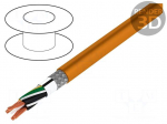 Wire: motor | chainflex&reg; CF886 | 4G1,5mm2 | PVC | orange | stranded | Cu