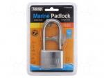 Padlock | Width: 50mm | stainless steel | Kind: marine,shackle | C: 8mm