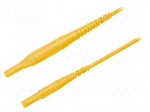 Test lead | 8A | 4mm banana plug-4mm banana plug | Len: 1.5m | yellow