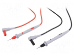 Set of test leads | Inom: 3A | Len: 1.2m | 2x test lead