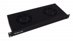 1U fan block/ 2 fans/ 19'/ Black