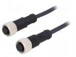 Cable: for sensors/automation | PIN: 8 | M12-M12 | 1m | plug | plug | 30V
