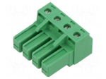 Pluggable terminal block | 7.62mm | ways: 4 | straight | plug | female