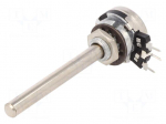 Potentiometer: shaft | single turn | 1k&Omega; | 200mW | THT | 6mm | metal | mono
