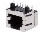 Socket | RJ45 | PIN: 8 | Cat: 3 | shielded,low profile | gold-plated