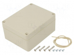 Enclosure: multipurpose | X: 90mm | Y: 115mm | Z: 55mm | Ritec | ABS | beige