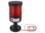 Signaller: signalling column | LED | red | Usup: 24VDC | IP65 | -30&divide;60&deg;C
