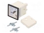 Ammeter | on panel | I AC: 0&divide;10A | True RMS | Class: 1.5 | 40&divide;72Hz | 300V
