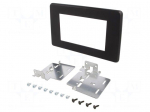 Radio frame | Nissan,Opel,Renault | 2 DIN | black