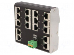 Switch Ethernet | unmanaged | Number of ports: 16 | 9&divide;36VDC | RJ45
