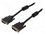 Cable | DVI-D (18+1) plug,both sides | PVC | single link | 1.8m