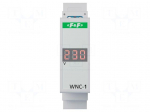 Voltmeter | digital,mounting | 80&divide;500V | for DIN rail mounting | LED