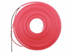 NEON LED tape | red | 2835 | LED/m: 120 | 6mm | IP65 | 8W/m | Thk: 12mm