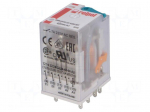 Relay: electromagnetic | 4PDT | Ucoil: 24VDC | Icontacts max: 12A