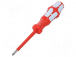 Screwdriver: insulated | Pozidriv&reg; | PZ1 | Blade length: 80mm