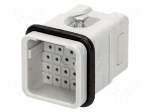 Connector: HDC | contact insert | male | 6.5A | 50V | Han Q | PIN: 21