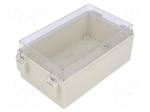 Enclosure: wall mounting | X: 105mm | Y: 165mm | Z: 75mm | ABS | IP65