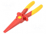 Pliers | insulated,half-rounded nose,elongated | 220mm | 1kVAC