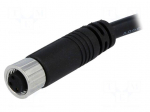 Connector: M8 | 2m | female | PIN: 3 | 3A | 60V | IP67 | straight | plug